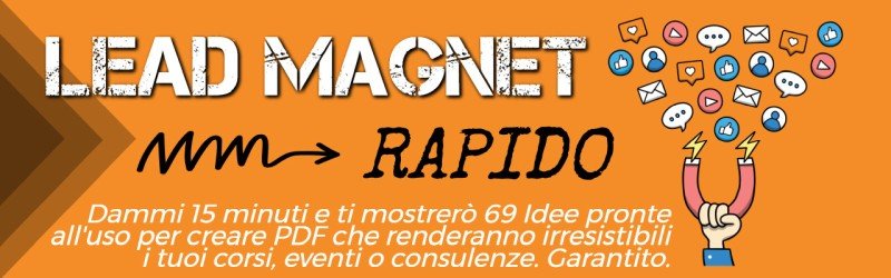 idee per lead magnet videocorso 800